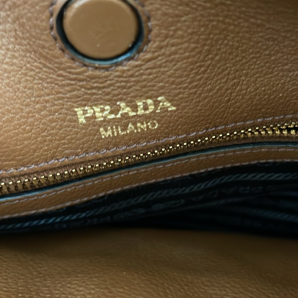 PRADO Milano Vit. Daino Nocciolo Bag w/Dustbag/Prada box - Picture 9 of 14